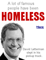 Most of the celebrities on the list were homeless before becoming rich and famous. But some lost everything and wound-up that way.